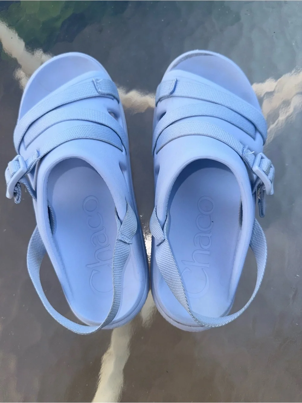 Chaco Kids Light Blue Strappy Sandals